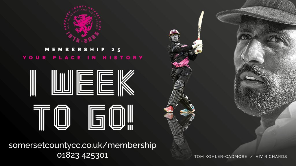2025 Membership on sale in one week! - Somerset